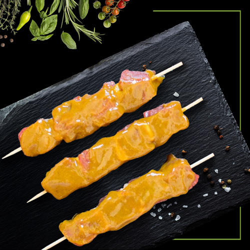 Beef Rump Sosaties (Mild Curry)